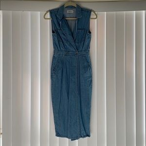 Denim Wrap Dress